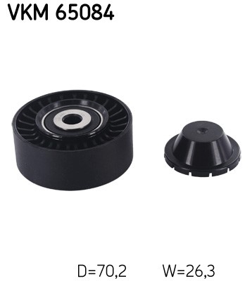 Styrrulle, drivrem, Vänster övre, Upptill Skf VKM 65084 SKF