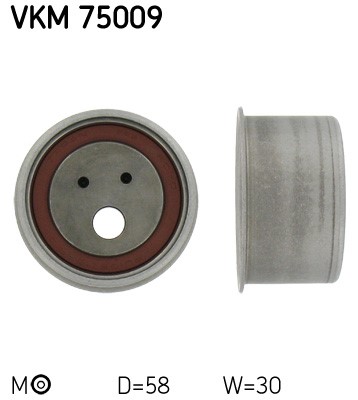 Spännrulle, kamrem, Mitt till vänster, Upptill Skf VKM 75009 SKF