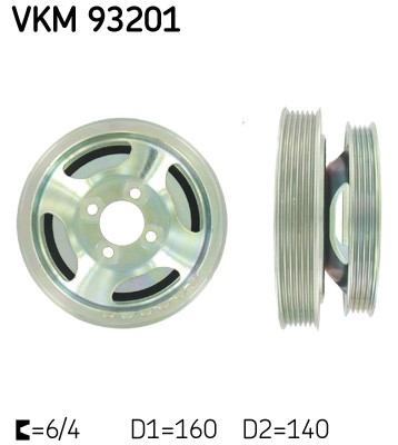 Remskiva, vevaxel Skf VKM 93201 SKF