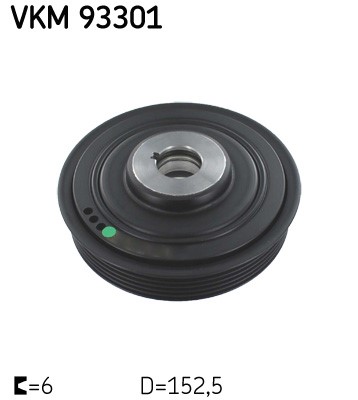 Remskiva, vevaxel Skf VKM 93301 SKF