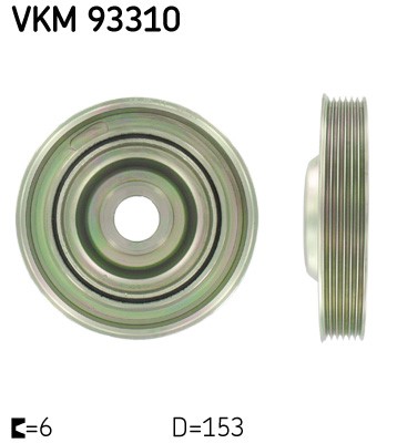 Remskiva, vevaxel Skf VKM 93310 SKF