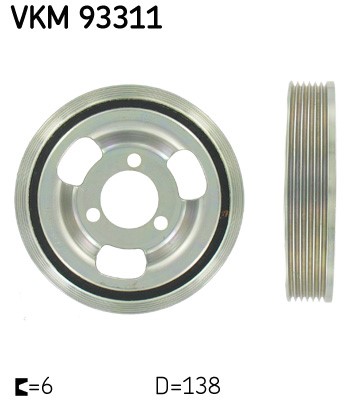 Remskiva, vevaxel Skf VKM 93311 SKF