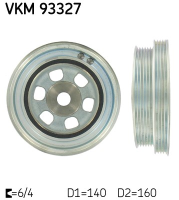 Remskiva, vevaxel Skf VKM 93327 SKF