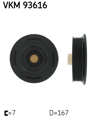 Remskiva, vevaxel Skf VKM 93616 SKF
