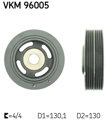Remskiva, vevaxel Skf VKM 96005 SKF