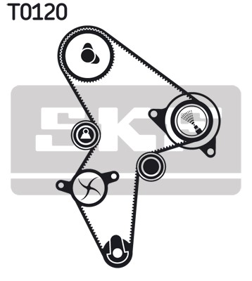 Kamremskit med vattenpump Skf VKMC 03121 SKF