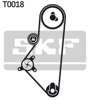 Kamremskit med vattenpump Skf VKMC 03201-1 SKF