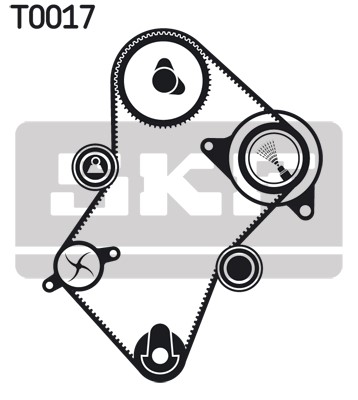 Kamremskit med vattenpump Skf VKMC 03244 SKF