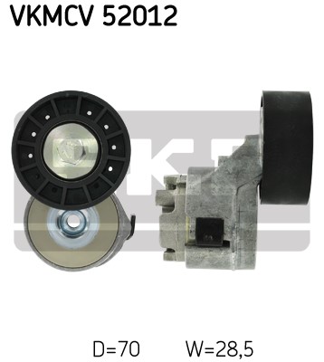 Spännrulle, Drivrem, Mitt, Nedre, Upptill Skf VKMCV 52012 SKF