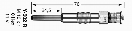 Glödstift 11,0V Ngk 3852 NGK