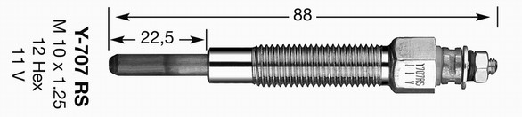 Glödstift 11,0V Ngk 4937 NGK