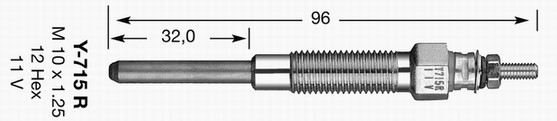 Glödstift 11,0V Ngk 5376 NGK