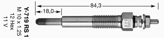 Glödstift 11,0V Ngk 6900 NGK