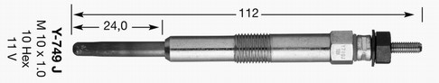 Glödstift 11,0V Ngk 5013 NGK