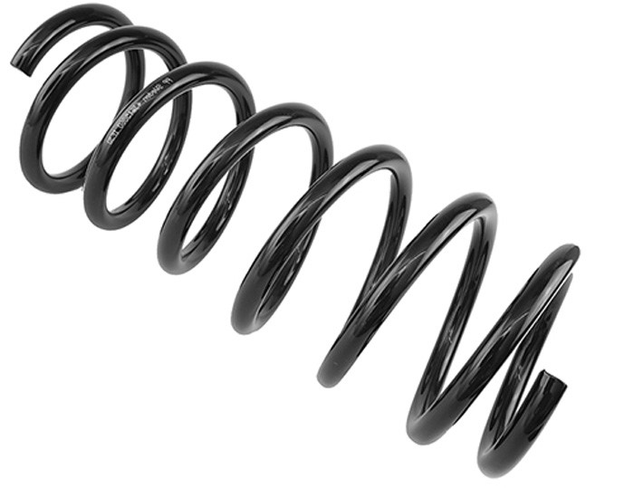 Spiralfjäder, Bakaxel