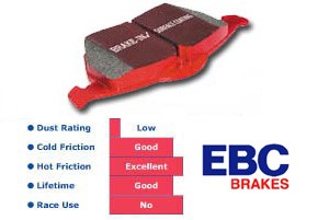 Bromsbeläggsats REDSTUFF, Fram Ebc brakes DP3841-2C EBC Brakes