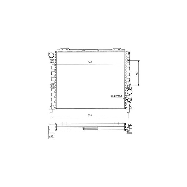 Kylare, motorkylning Nrf 58743 NRF Kylare, motorkylning Nrf 58743 NRF