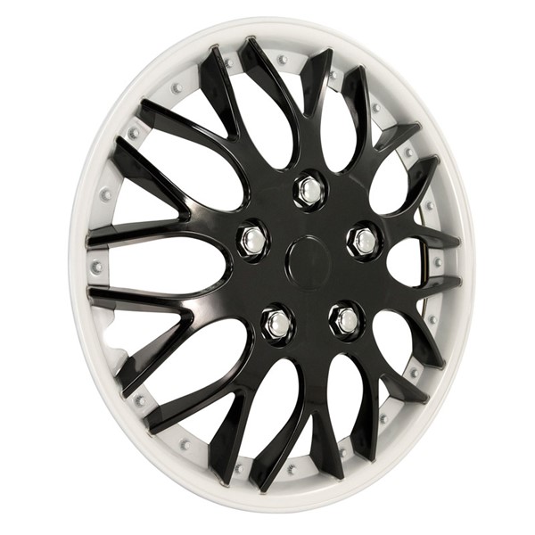 Navkapslar Hjulsidor, Universal Autostyle PP 9706BW AutoStyle
