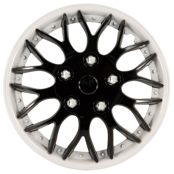 Navkapslar Hjulsidor, Universal Autostyle PP 9706BW AutoStyle