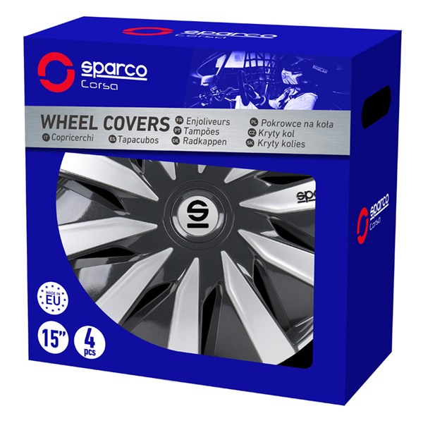 Navkapslar Hjulsidor, Universal Sparco SP 1391GRSV Navkapslar Hjulsidor, Universal Sparco SP 1391GRSV