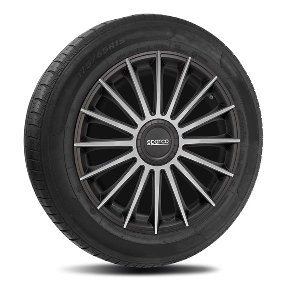 Navkapslar Hjulsidor, Universal Sparco SP 1393BKSV Navkapslar Hjulsidor, Universal Sparco SP 1393BKSV