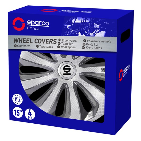 Navkapslar Hjulsidor, Universal Sparco SP 1475SVGRC Navkapslar Hjulsidor, Universal Sparco SP 1475SVGRC