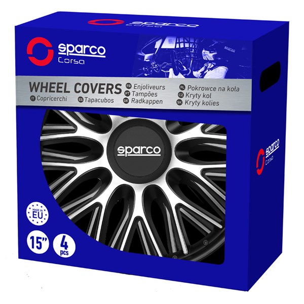 Navkapslar Hjulsidor, Universal Sparco SP 1496SVBK