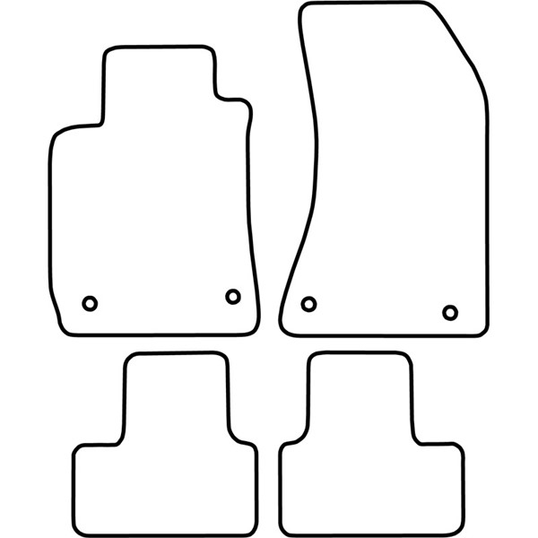 Textilmatta, kupé, Fram och bak Autostyle TM AR516 AutoStyle