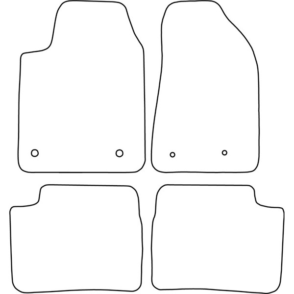 Textilmatta, kupé, Fram och bak Autostyle TM AR517 AutoStyle