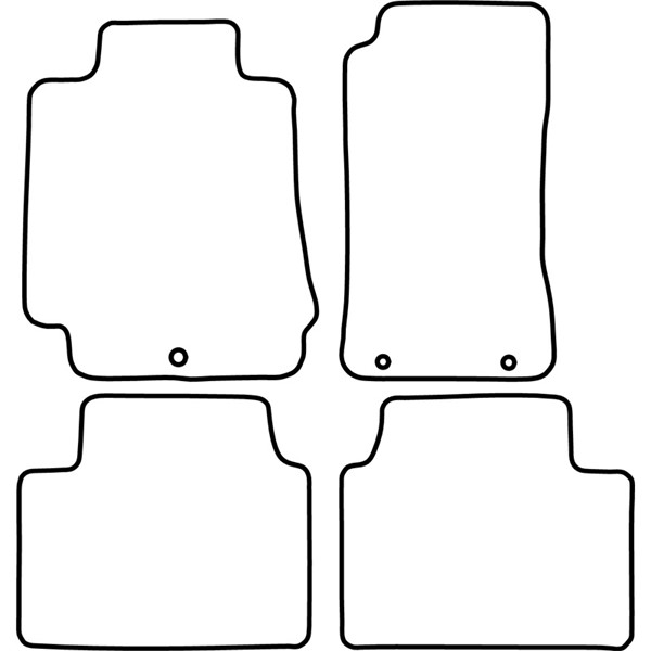 Textilmatta, kupé, Fram och bak Autostyle TM AR518 AutoStyle