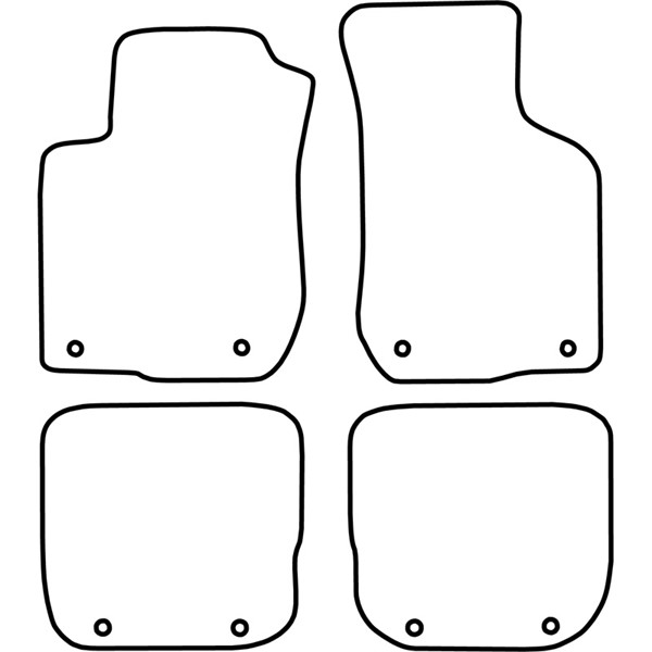 Textilmatta, kupé, Fram och bak Autostyle TM AU505V AutoStyle