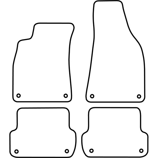 Textilmatta, kupé, Fram och bak Autostyle TM AU511V AutoStyle