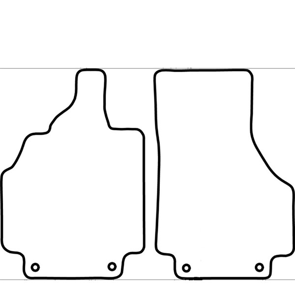 Textilmatta, kupé, Fram och bak Autostyle TM AU540 AutoStyle