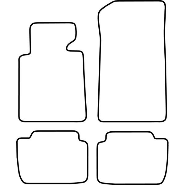 Textilmatta, kupé, Fram och bak Autostyle TM BM512V AutoStyle