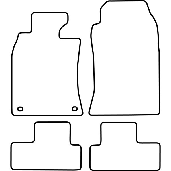 Textilmatta, kupé, Fram och bak Autostyle TM BM514V AutoStyle