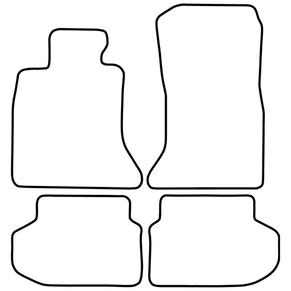 Textilmatta, kupé, Fram och bak Autostyle TM BM539 AutoStyle