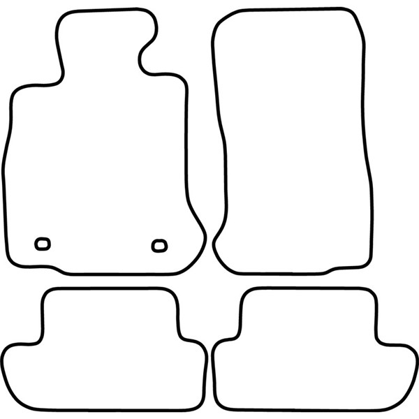 Textilmatta, kupé, Fram och bak Autostyle TM BM540 AutoStyle