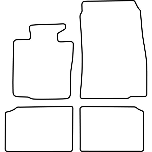 Textilmatta, kupé, Fram och bak Autostyle TM BM544 AutoStyle