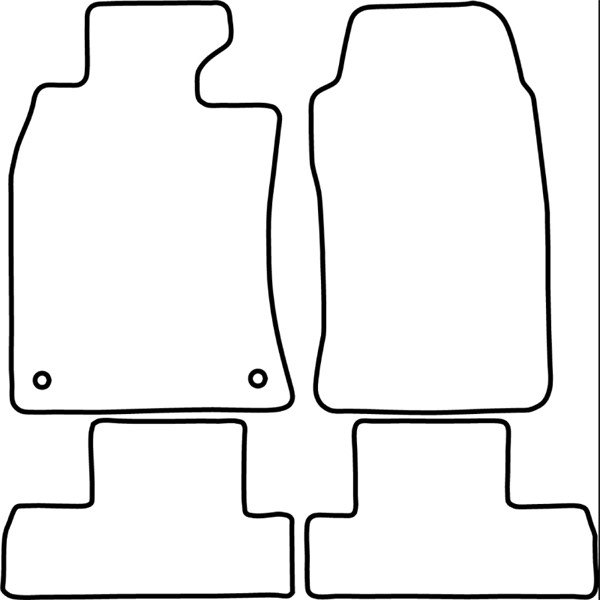 Textilmatta, kupé, Fram och bak Autostyle TM BM552 AutoStyle
