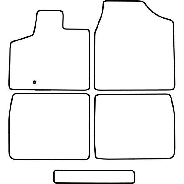 Textilmatta, kupé, Fram och bak Autostyle TM CH514 AutoStyle