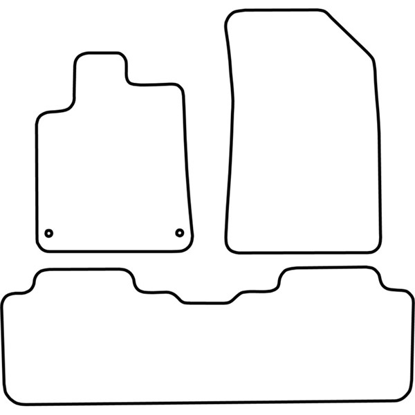 Textilmatta, kupé, Fram och bak Autostyle TM CI513V AutoStyle
