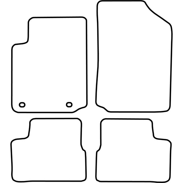 Textilmatta, kupé, Fram och bak Autostyle TM CI514V AutoStyle
