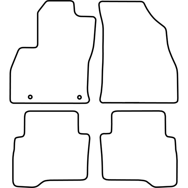 Textilmatta, kupé, Fram och bak Autostyle TM CI533 AutoStyle