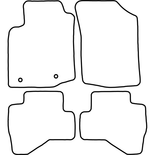 Textilmatta, kupé, Fram och bak Autostyle TM CI539 AutoStyle