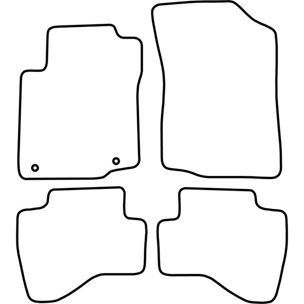 Textilmatta, kupé, Fram och bak Autostyle TM CI540 AutoStyle
