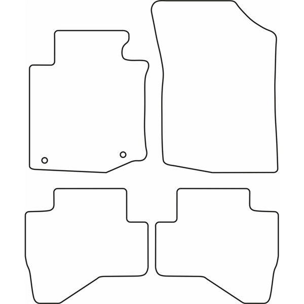 Textilmatta, kupé, Fram och bak Autostyle TM CI540 AutoStyle