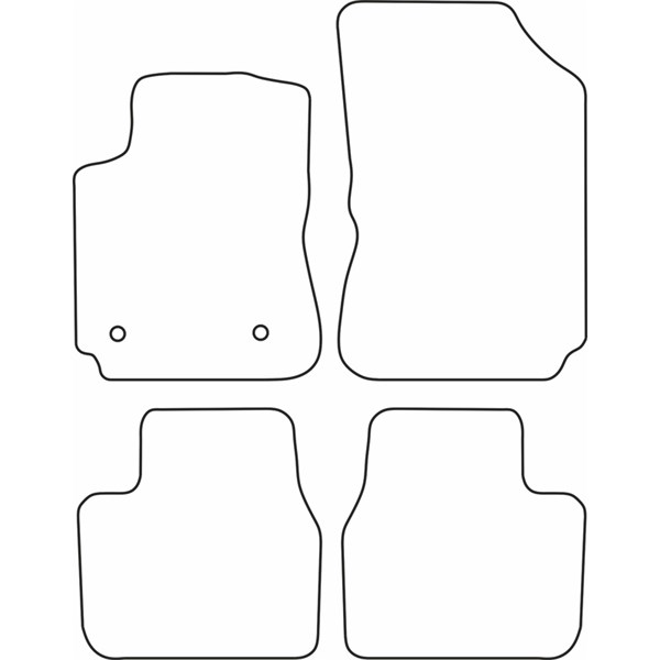 Textilmatta, kupé, Fram och bak Autostyle TM CI541 AutoStyle