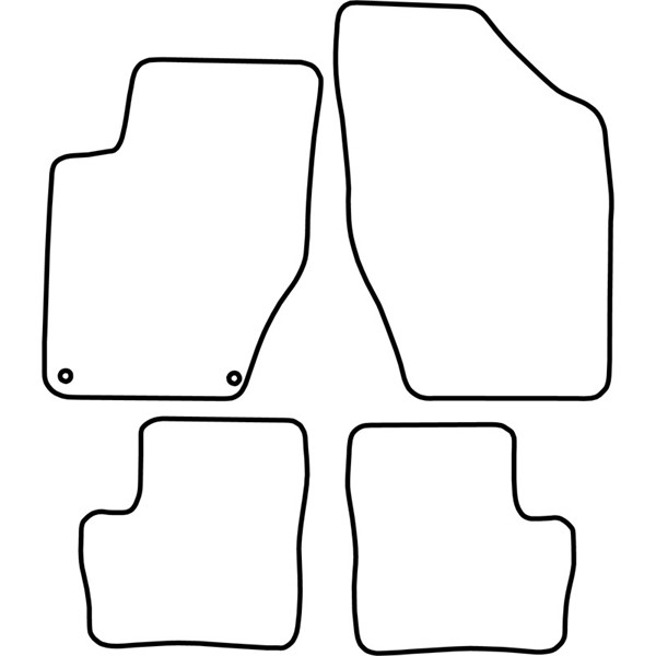 Textilmatta, kupé, Fram och bak Autostyle TM CI544 AutoStyle