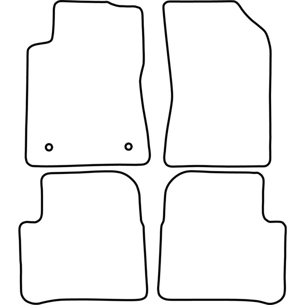 Textilmatta, kupé, Fram och bak Autostyle TM CI548 AutoStyle