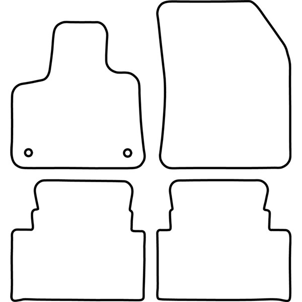 Textilmatta, kupé, Fram och bak Autostyle TM CI551 AutoStyle